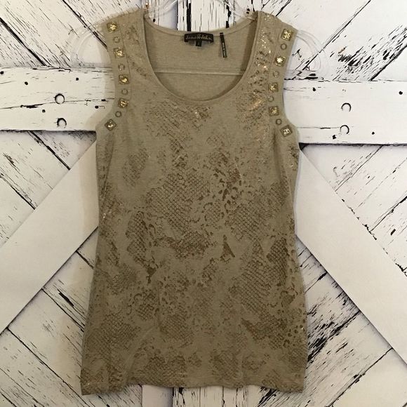 Jane & John Bling Snake Skin Print Top LNC - Picture 1 of 6